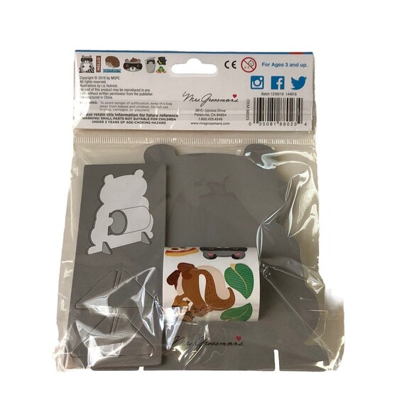Mrs. Grossman's Raccoon Sticker Friend sticker roll & dispenser New - Picture 2 of 9